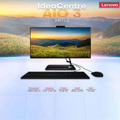 Lenovo IdeaCentre AIO 3 24ITL6 i5 4GB 23.8" All-in-One PC Price in BD