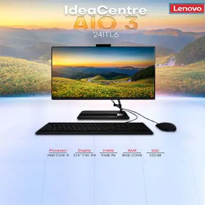 Lenovo IdeaCentre AIO 3 24ITL6 i5 4GB 23.8" All-in-One PC Price in BD